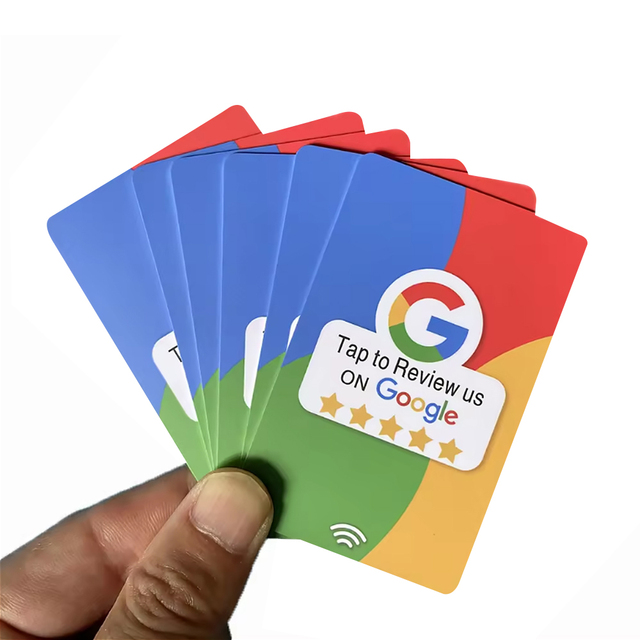 Custom Pvc Card Printer Programmable QR Code Business RFID Card Nfc Social Media Review Gift Card