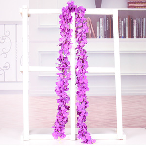 Original Intention <b>Artificial</b> Wisteria Vine 100cm-200cm Silk Flower Wedding Home Decorative Garland - Product Image 1