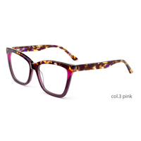 Montures optiques tendance œil de chat en acétate pour femmes, multicolores, écaille de tortue, lunettes optiques de haute qualité
