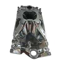 Collecteur d'admission en aluminium poli usiné CNC MATCHWAY New High Rise 3000-5000 pour moteur Vortec Small Block à simple plan pour Chevy