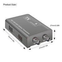 Multiplexeur 3G/HD SDI sur fibre vers extension vidéo à fibre optique Transmission synchrone audio et vidéo intégrée à 8 canaux