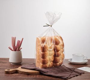 Bolsa retráctil de plástico PE transparente, reciclable y reutilizable, con asa de mano y grabado en relieve, para almacenamiento de pan, para panaderos caseros y propietarios de panaderías HCPACK - Product Image 3