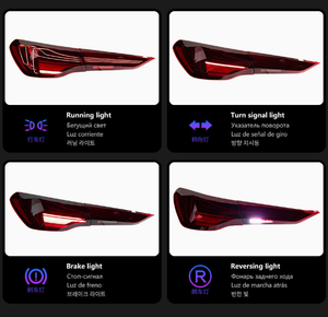 ไฟท้าย LED ไดนามิก DRL คุณภาพสูงใหม่ 12V 36W 6000K 6000 ลูเมน เลนส์ใส กันน้ำ ABS แบบเสียบใช้งานได้ทันที 100% ใช้ได้กับรถยนต์ซีรีส์ 4 G22 - Product Image 4