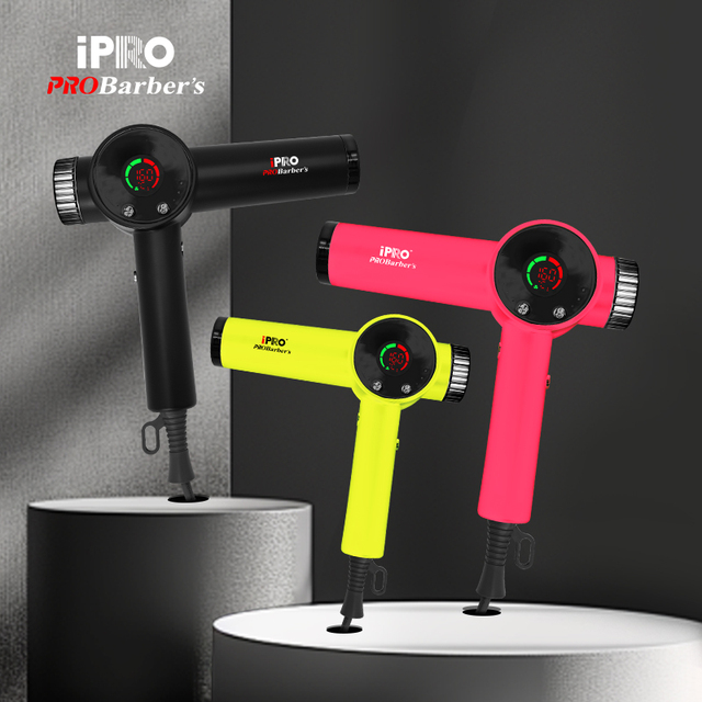 New IPRO Hair Dryer 110000 RPM High Speed Power High Quality Digital Display Salon Hairdressing Tools EU Hair Dryer