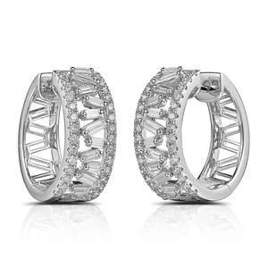 Orecchini Geometrici a Cerchio per Donne, Gioielli Eleganti e Delicati per Uso Quotidiano - Product Image 1