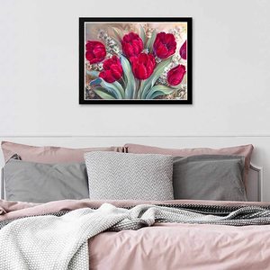 Kit <span class=keywords><strong>de</strong></span> pintura <span class=keywords><strong>de</strong></span> diamante 5D DIY <span class=keywords><strong>de</strong></span> rosas <span class=keywords><strong>para</strong></span> niños y adultos, mosaico <span class=keywords><strong>de</strong></span> pintura con gema redonda, arte <span class=keywords><strong>de</strong></span> <span class=keywords><strong>diamantes</strong></span> <span class=keywords><strong>de</strong></span> imitación - Product Image 2