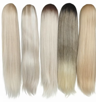 Mode 26 pouces synthétique cordon queue de cheval Extensions de cheveux moelleux Yaki queue de cheval filet sac cheveux queue de cheval extension