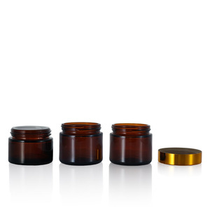 En Stock, Venta al por Mayor, Frascos de Vidrio Ámbar Marrón <span class=keywords><strong>para</strong></span> <span class=keywords><strong>Crema</strong></span> Facial de 5/10/15/20/30/50G, 4oz, 8oz, 100ml, Frascos de Vidrio de 1, 2 y 4 Oz con Tapa Negra - Product Image 2