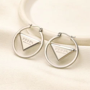 <span class=keywords><strong>Aros</strong></span> Grandes <span class=keywords><strong>de</strong></span> Acero Inoxidable con Baño <span class=keywords><strong>de</strong></span> <span class=keywords><strong>Oro</strong></span> <span class=keywords><strong>de</strong></span> 18K, Diseño Clásico <span class=keywords><strong>de</strong></span> 50CM, Joyería <span class=keywords><strong>de</strong></span> Diseñador - Product Image 2
