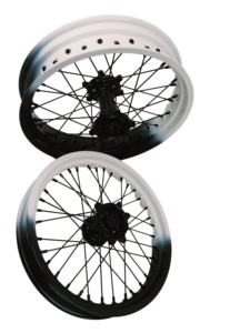 Ensemble de roues Supermoto 16/17 pouces, jantes bicolores blanc et noir, avant et arrière, pour EXC YZF <span class=keywords><strong>Fantic</strong></span> - Product Image 2