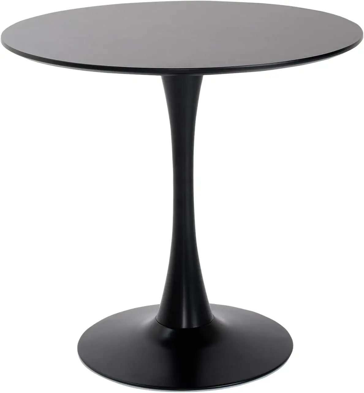 Vintage Pedestal Base Tulip Modern Design Mid-Century Small Round MDF Table for Kitchen Dining Room