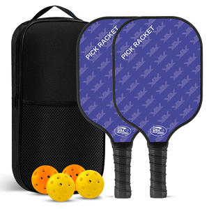 Raqueta de fibra de carbono <span class=keywords><strong>PADEL</strong></span> <span class=keywords><strong>Pick</strong></span> fibra de vidrio dimensional panal UV impresión conjunto Squash raqueta deportes juguete conjunto completo duradero 220g - Product Image 5