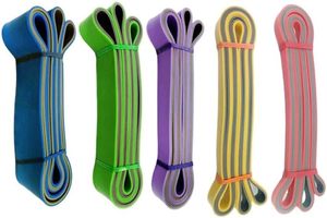 Bandes de Résistance Élastiques de Yoga Robustes à Double Couche Colorées pour Exercices de Traction et Sangles de Tension pour Épaules et Dos - Product Image 4