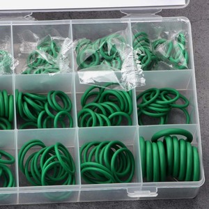 Green O-Ring Seal Assortment 270-Piece Automotive Air Conditioning Rubber Gasket Set Flexible Home Use - Product Image 1