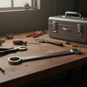 ประแจวงแหวนเหล็กวาเนเดียม 46 มม. ด้ามจับยาวพิเศษ เครื่องมือช่าง - Product Image 3