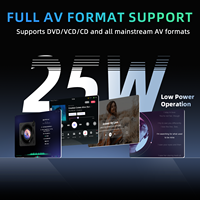 Lecteur DVD simple DIN pour bus, radio FM, système audio stéréo, lecteur multimédia USB MP3 MP4 MP5, appareil de divertissement pour véhicule