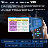 Lecteur de codes de panne de moteur de voiture universel OBD2 JUNYI T200, outil de diagnostic CAN pour tous les véhicules OBDII depuis 1996 et plus récents