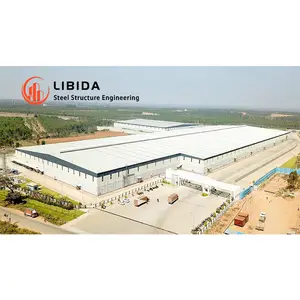 Ucuz endüstriyel ticari ışık prefabrik çelik çerçeve yapısı inşaat prefabrik metal yapı malzemeleri depo
