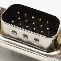 Adaptateur VGA DR15 DB15, prise mâle, trois rangées de ports parallèles, hauteur 10,7 mm, positions 15-62 broches, PCB 180 degrés, connecteur femelle mâle