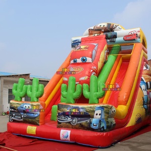 Fabricants de produits gonflables, toboggan gonflable pour voiture, thème Mc Queen, toboggan aquatique gonflable <span class=keywords><strong>avec</strong></span> <span class=keywords><strong>piscine</strong></span> pour enfants, terrains de jeux extérieurs - Product Image 6