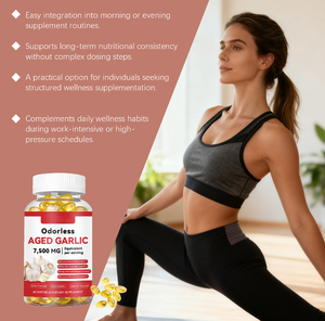 Capsule di Estratto di Aglio, Integratore Alimentare Quotidiano per Adulti, Supporto per la <span class=keywords><strong>Salute</strong></span> Generale Bilanciata <span class=keywords><strong>e</strong></span> la Cura Quotidiana del Corpo - Product Image 3