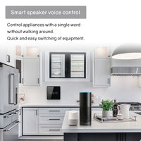 TYSH pour WiFi Zigbee Maison Intelligente 10A Interrupteur Tactile Alexa pour Rideaux, Variateur d'Éclairage, Chaudière, Ventilateur, Porte Roulante