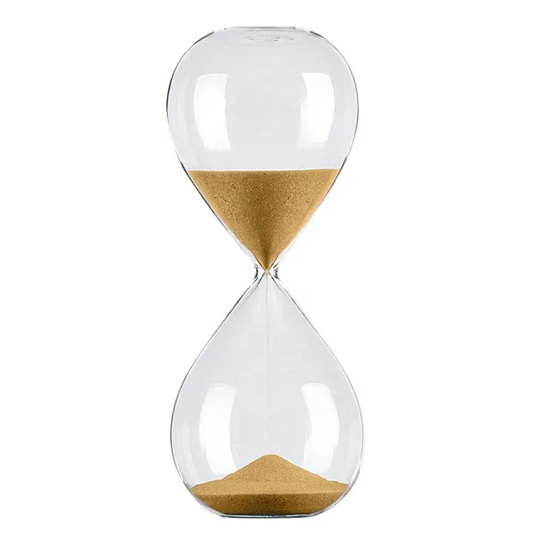Clear high borosilicate glass 5/10/30/60 minute hourglass sand timer