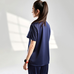 Bestin mượt dài tay áo phẫu thuật bộ đồng phục unisex hiệu suất tẩy tế bào chết đồng phục bộ Polyester Crew-neck quần áo Điều Dưỡng - Product Image 5