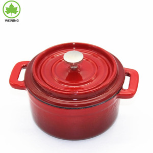 Marmite pour four hollandais <span class=keywords><strong>en</strong></span> <span class=keywords><strong>fonte</strong></span> émaillée avec couvercle Mini <span class=keywords><strong>petite</strong></span> <span class=keywords><strong>cocotte</strong></span> ronde <span class=keywords><strong>en</strong></span> <span class=keywords><strong>fonte</strong></span> de 0.25 litres - Product Image 3