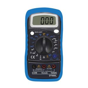 Multimètre DT850L avec fonction de maintien des données et rétroéclairage, testeur multifonctionnel compact. - Product Image 1