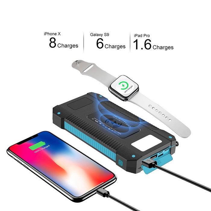 Solar Charger 30000mah Portable Power Bank with USB C