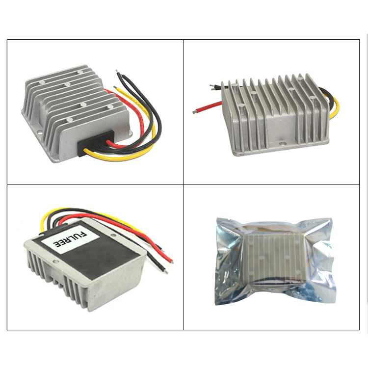 Convertidor De Voltaje DC 24V A 12V, 30A - Para Coche, Caravana, Barca, Con Carcasa De Aluminio Y Protecciones