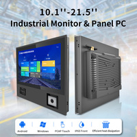 Panel PC Industrial sin Ventilador de 10.1, 15.6 y 21.5 Pulgadas con Pantalla Táctil, Escáner, NFC, RFID, Equipo de Autoservicio en Stock, Multi-OS