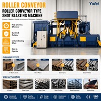 Machine de sablage traversant Q6918 pour ligne de peinture en poudre, élimination de la rouille sur profilés en acier, amélioration de l'adhérence des revêtements CE Yufei