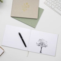Carnet horizontal en lin de haute qualité à prix d'usine, idéal pour le dessin, avec logo personnalisable