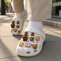 Breloques et accessoires personnalisés en PVC pour chaussures avec boucles, fleurs et chaînes – Vente en gros, détachables pour sabots, à faire soi-même