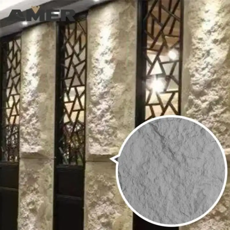 Amer 1200*600mm Leichte Polyurethan Pu Stein Innen-und Außenwand paneele Außen Simulierte Stein 3d Wand paneel