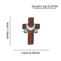 Pins Metálicos al por Mayor, Pins Esmaltados Religiosos Cristianos, Cruz de Jesús, Sagrado Corazón, Biblia, Set de Broches Metálicos