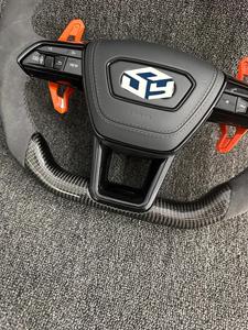 Volante de Fibra de Carbono Compatible con Audi TT R8 TTS TTRS S3 8P MK2 MK3 B8 A3 A4 A5 A6 S1 <span class=keywords><strong>S2</strong></span> S5 RS3 RS4 RS5 RS6 RS7 C6 2008-2012 - Product Image 3