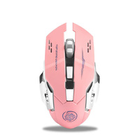 Nouvelle Souris de Jeu Photoélectrique Sans Fil Rechargeable Transfrontalière pour Droitiers, Rétroéclairée, 6 Boutons, pour Ordinateur Portable et Tablette USB