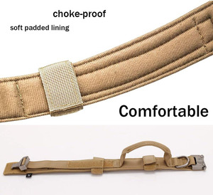 Collier de dressage pour chien en métal robuste de haute qualité, collier et laisse pour grands chiens, collier tactique pour chien - Product Image 5