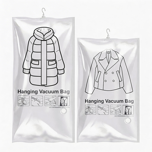 Bolsa de Almacenamiento Colgante <span class=keywords><strong>al</strong></span> Vacío <span class=keywords><strong>para</strong></span> <span class=keywords><strong>Ropa</strong></span> y Chaquetas, Montada en la Pared, Engrosada, Antipolvo, Antirarrugas, Transparente - Product Image 5