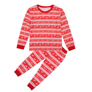 Custom Christmas Nordic <strong>Family</strong> <strong>Matching</strong> Pajamas Set Polyester Sleepwear for Men Women Kids Xmas Pjs Dropshipping POD MOQ 1PC <strong>Pj</strong> - Product Image 4