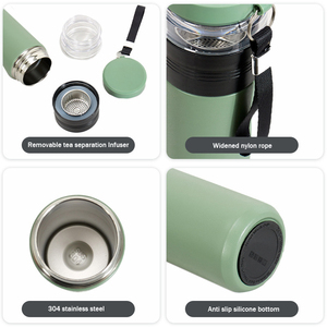 Botella de Agua de Doble Pared Personalizada STARLII, Termo de Acero Inoxidable con Filtro para Café Caliente, Jugo y Té - Product Image 2