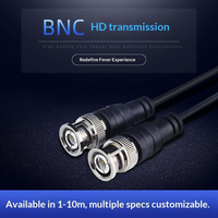 Cable coaxial BNC macho a macho RG59 para monitoreo de video, cable de extensión DVR personalizable 75-3-5