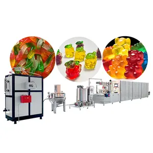 big capacity automatic vitamin bear jelly candy making machine pectin gummy candy production line