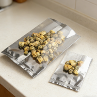 Sac OPP/CPP plat dépoli à denture de scie imprimé en héliogravure transparent et résistant à l'humidité de qualité YSH pour l'emballage de gâteaux, de sucre, de snacks et d'aliments pour animaux de compagnie