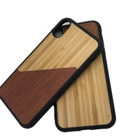 Étui de luxe en bois de téléphone portable de TPU pour iPhone 11 Pro Max 7plus xs xr ultra-mince d'automne-Preuve logo personnalisé En Bois Naturel