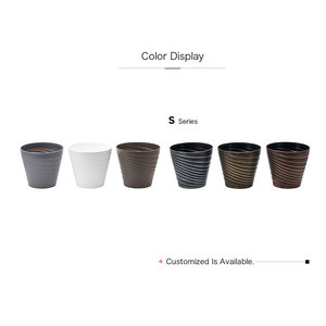 Maceta de Plástico <span class=keywords><strong>para</strong></span> Decoración de Interiores y Exteriores, Maceta Cilíndrica Grande de Plástico <span class=keywords><strong>para</strong></span> Árboles, Plantas y Flores, Pequeña <span class=keywords><strong>para</strong></span> Jardín - Product Image 3