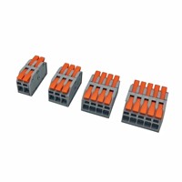Connecteur de câblage à levier LT-611-2 2 entrées 2 sorties, borne compacte à ressort 40A 450V pour fils de cuivre massifs 1-6mm² et fils de cuivre toronnés 1-4mm²